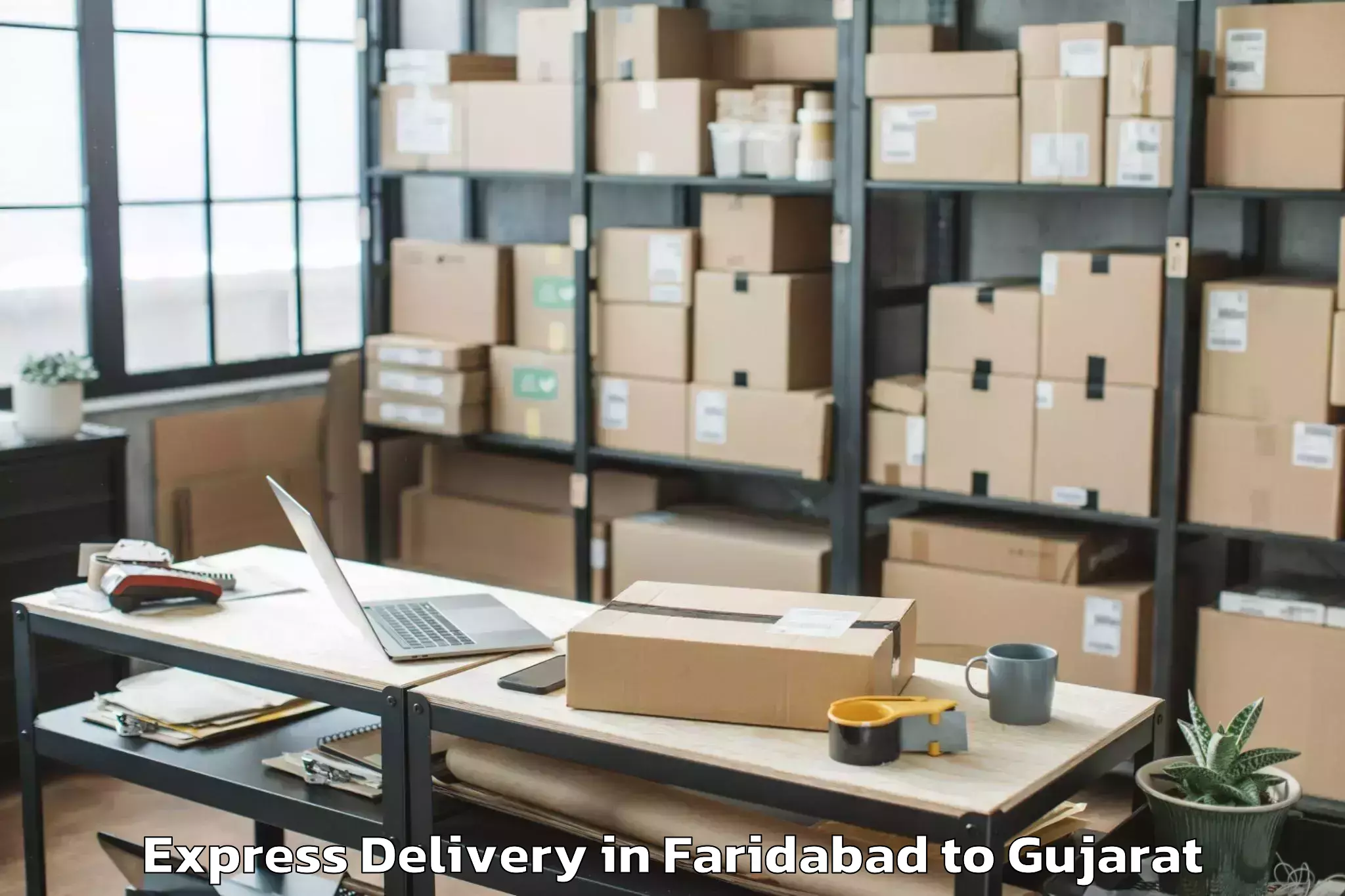 Faridabad to Kadod Express Delivery